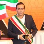 اهدای نشان کارآفرین برتر به مدیرعامل هلدینگ آرین سازه ، مسعود عبدی