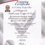 مدارک و تاییدیه های دکتر مسعود عبدی مدیرعامل هلدینگ آرین سازه