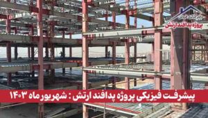گزارش پیشرفت فیزیکی پروژه پدافند ارتش ( شهریور ماه 1403 )
