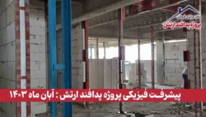 گزارش پیشرفت فیزیکی پروژه پدافند ارتش ( آبان ماه 1403 )