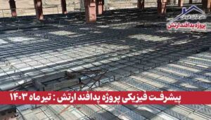 گزارش پیشرفت فیزیکی پروژه پدافند ارتش ( تیر ماه 1403 )