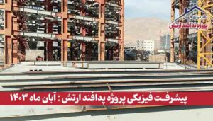گزارش پیشرفت فیزیکی پروژه پدافند ارتش ( آبان ماه 1403 )