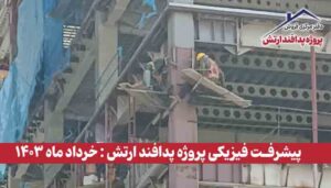 گزارش پیشرفت فیزیکی پروژه پدافند ارتش ( خرداد ماه 1403 )