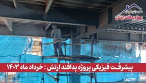 گزارش پیشرفت فیزیکی پروژه پدافند ارتش ( خرداد ماه 1403 )