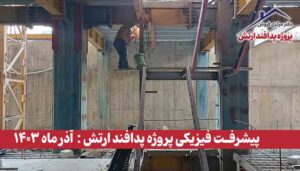 گزارش پیشرفت فیزیکی پروژه پدافند ارتش ( آذر ماه 1403 )