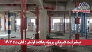 گزارش پیشرفت فیزیکی پروژه پدافند ارتش ( آبان ماه 1403 )