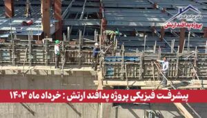 گزارش پیشرفت فیزیکی پروژه پدافند ارتش ( خرداد ماه 1403 )