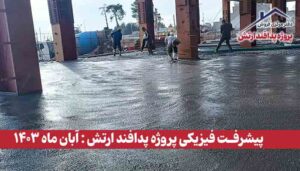 گزارش پیشرفت فیزیکی پروژه پدافند ارتش ( آبان ماه 1403 )