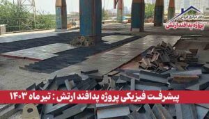 گزارش پیشرفت فیزیکی پروژه پدافند ارتش ( تیر ماه 1403 )
