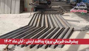 گزارش پیشرفت فیزیکی پروژه پدافند ارتش ( آبان ماه 1403 )