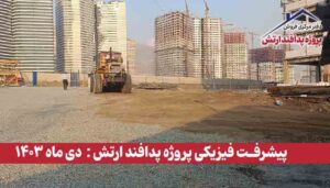 گزارش پیشرفت فیزیکی پروژه پدافند ارتش ( دی ماه 1403 )