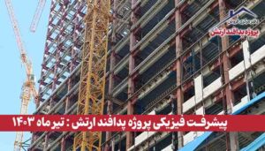 گزارش پیشرفت فیزیکی پروژه پدافند ارتش ( تیر ماه 1403 )