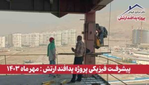 گزارش پیشرفت فیزیکی پروژه پدافند ارتش ( مهر ماه 1403 )
