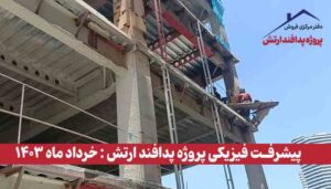 گزارش پیشرفت فیزیکی پروژه پدافند ارتش ( خرداد ماه 1403 )
