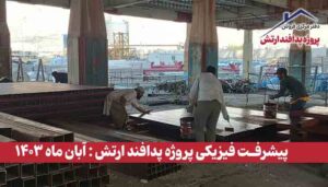 گزارش پیشرفت فیزیکی پروژه پدافند ارتش ( آبان ماه 1403 )